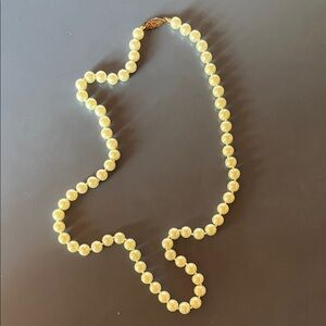 Classic Gold Pearl Necklace